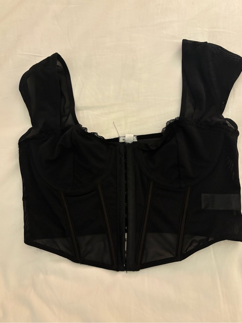 Garage Black Mesh top